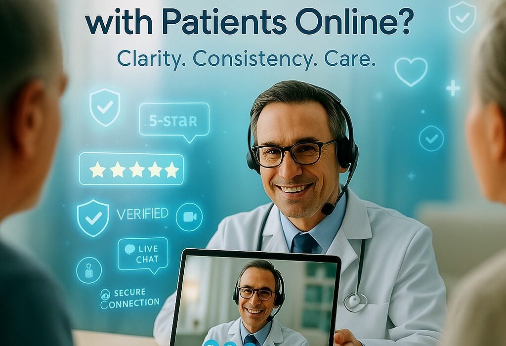how do you build trust with potential patients online
